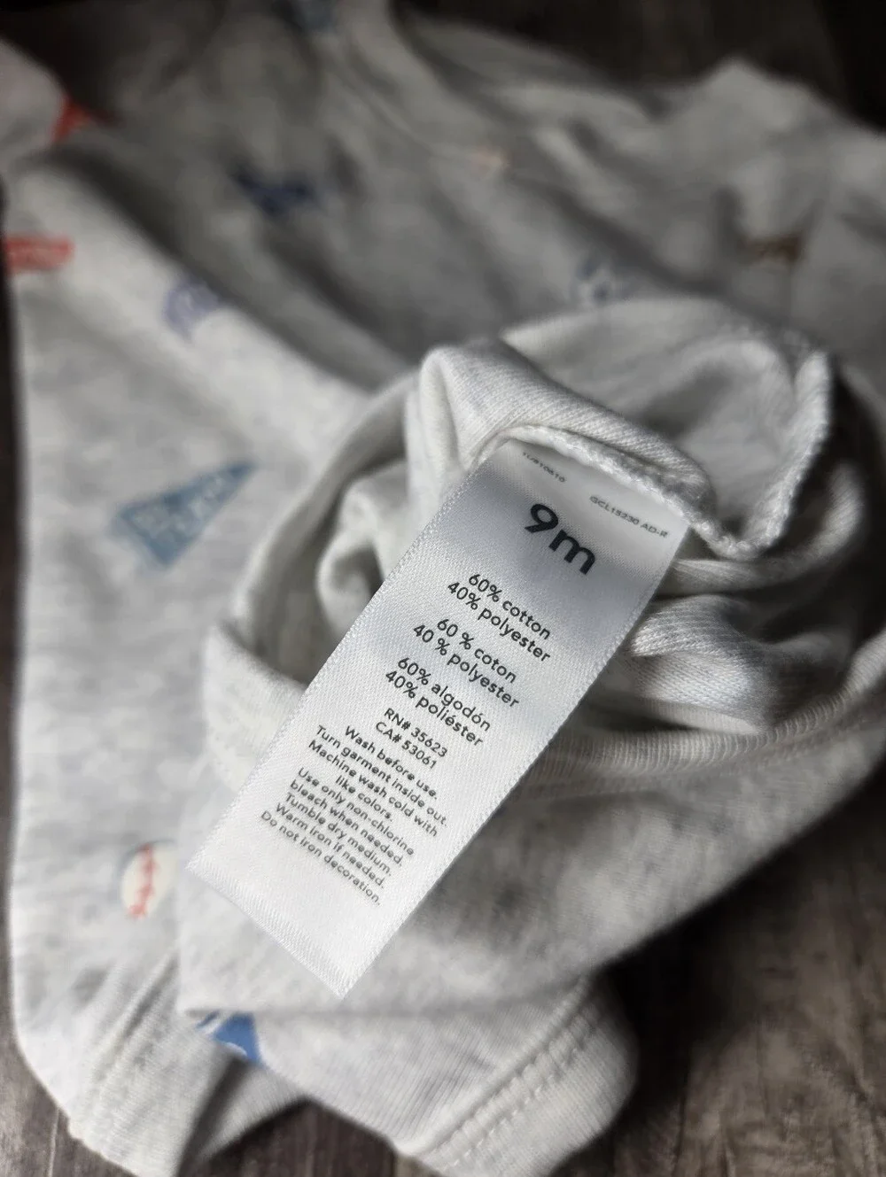 NWT Carter’s Baby Boy 3pc Outfit Set Blue Tee & Gray Bodysuit Size 9m